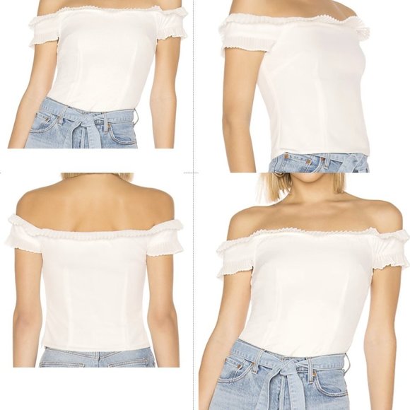 Caitlyn Strapless Frill Top - Picture 1 of 2